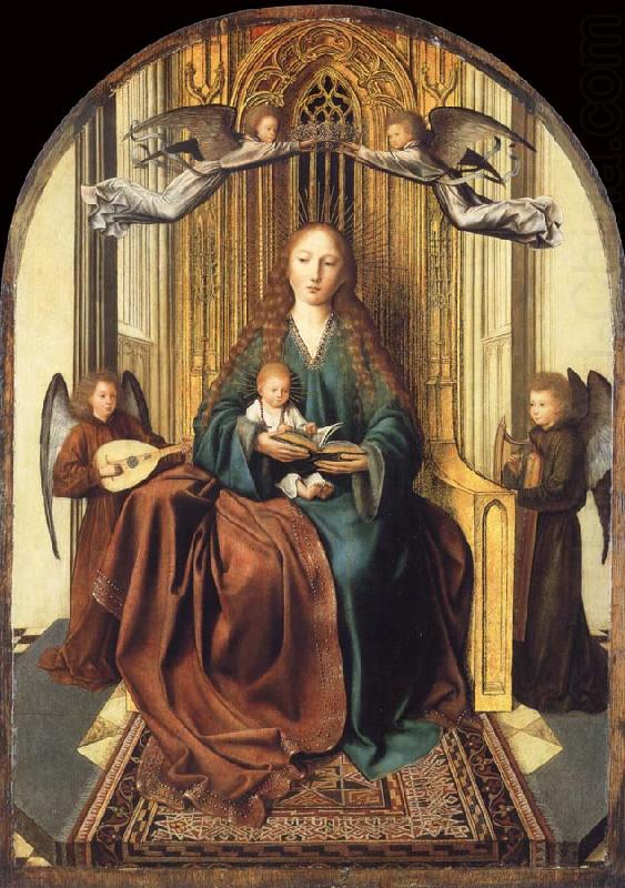 Quentin Massys The Virgin and Child Enthroned,with four Angels china oil painting image